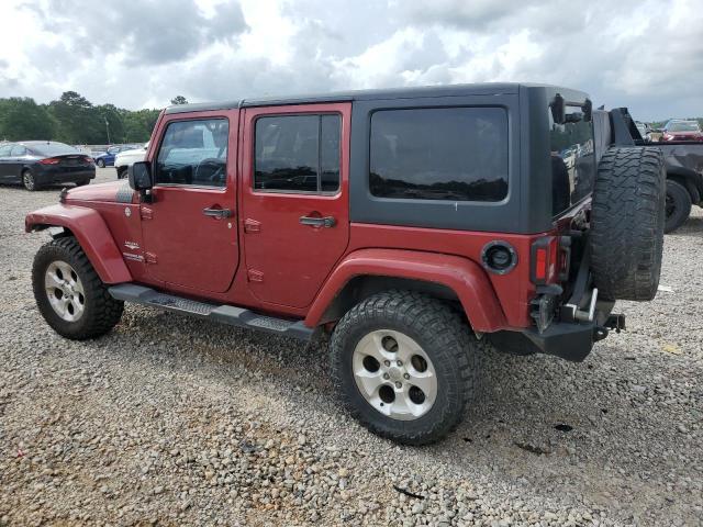 1C4BJWEG9DL583462 - 2013 JEEP WRANGLER UNLIMITED SAHARA RED photo 2