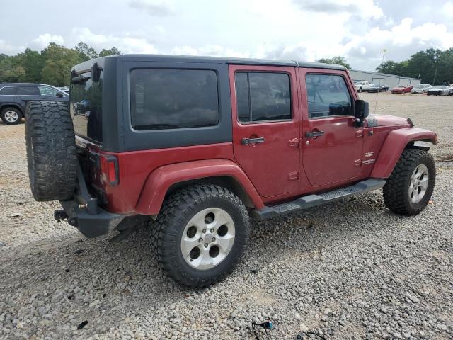 1C4BJWEG9DL583462 - 2013 JEEP WRANGLER UNLIMITED SAHARA RED photo 3