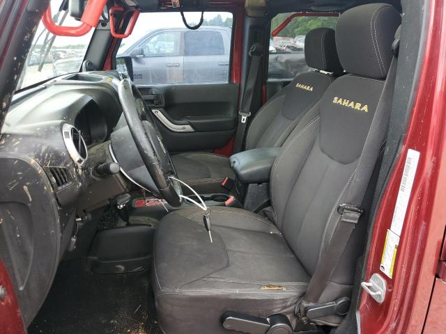 1C4BJWEG9DL583462 - 2013 JEEP WRANGLER UNLIMITED SAHARA RED photo 7