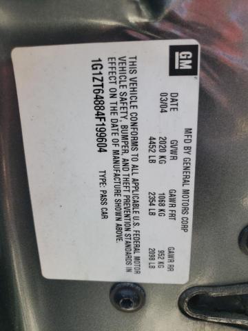 1G1ZT64884F199604 - 2004 CHEVROLET MALIBU MAXX LS SILVER photo 12