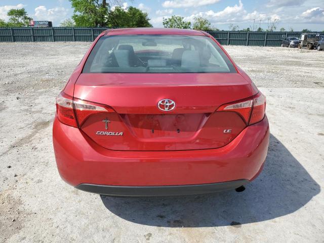 2T1BURHE9JC057936 - 2018 TOYOTA COROLLA L 红色 照片 6