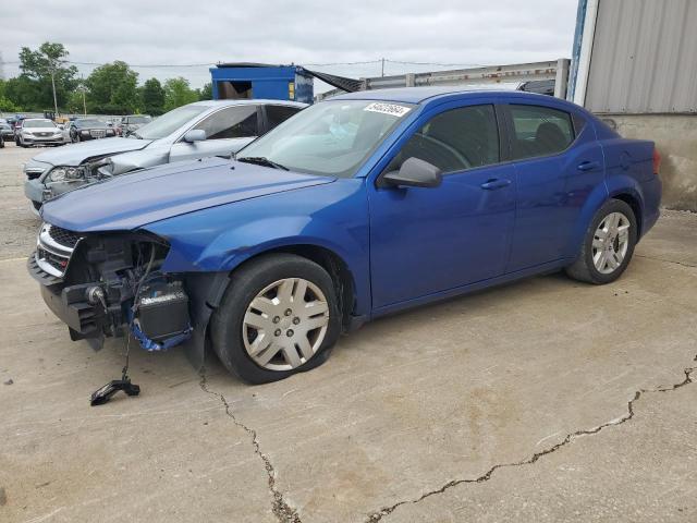 1C3CDZAB8EN152113 - 2014 DODGE AVENGER SE BLUE photo 1