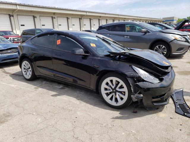 5YJ3E1EB1NF336053 - 2022 TESLA MODEL 3 BLACK photo 4