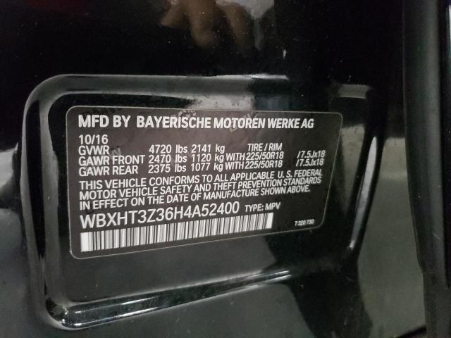 WBXHT3Z36H4A52400 - 2017 BMW X1 XDRIVE28I BLACK photo 12