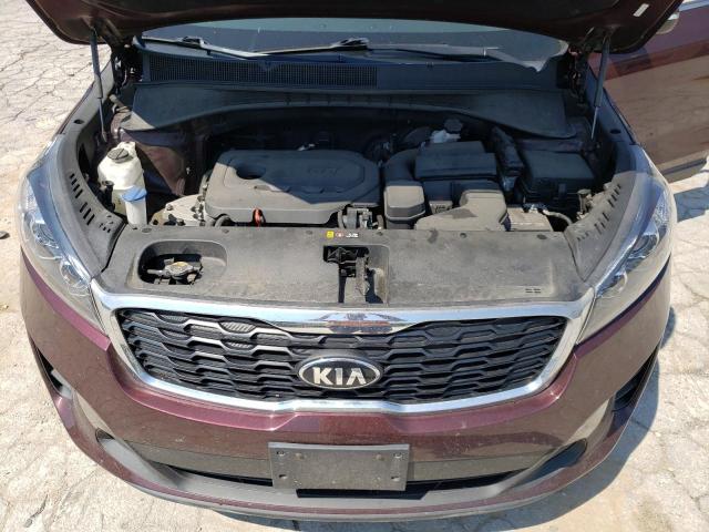 5XYPGDA37KG527556 - 2019 KIA SORENTO L BURGUNDY photo 12