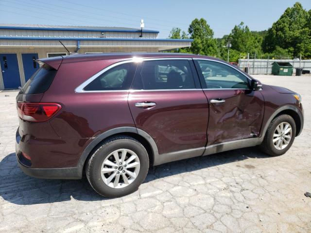 5XYPGDA37KG527556 - 2019 KIA SORENTO L BURGUNDY photo 3