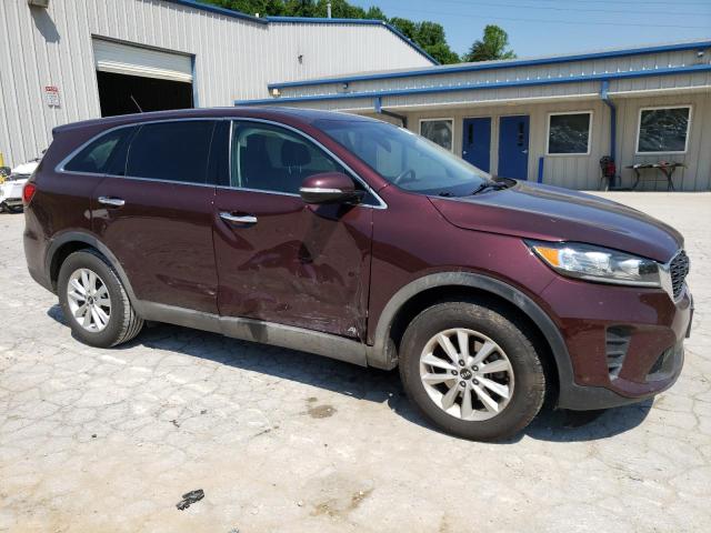 5XYPGDA37KG527556 - 2019 KIA SORENTO L BURGUNDY photo 4