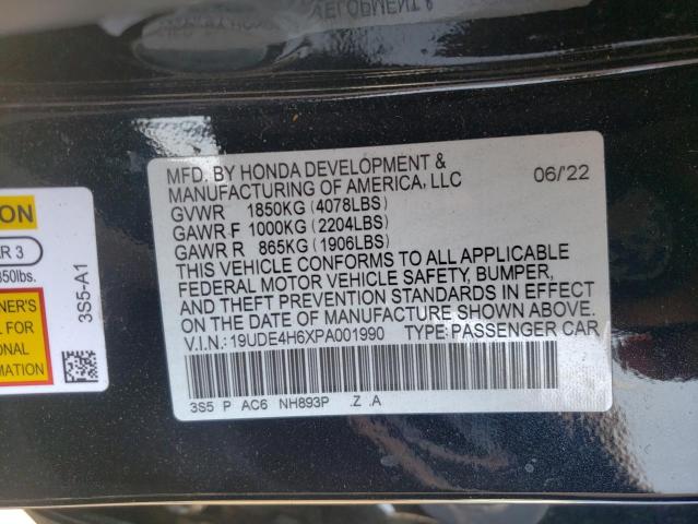 19UDE4H6XPA001990 - 2023 ACURA INTEGRA A-SPEC TECH BLACK photo 13