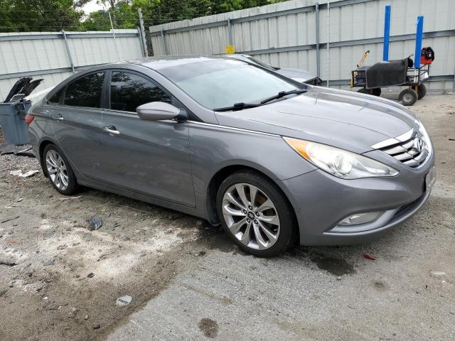 5NPEC4ACXDH549078 - 2013 HYUNDAI SONATA SE GRAY photo 4