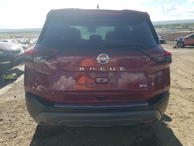 JN8AT3BA4MW009178 - 2021 NISSAN ROGUE SV BURGUNDY photo 6