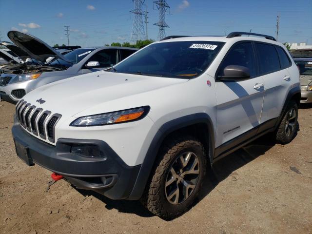 1C4PJMBS8FW544348 - 2015 JEEP CHEROKEE TRAILHAWK WHITE photo 1