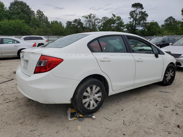 2HGFB2F54CH311824 - 2012 HONDA CIVIC LX WHITE photo 3