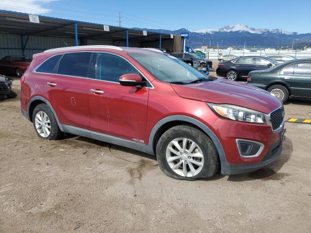 5XYPGDA59HG243114 - 2017 KIA SORENTO LX RED photo 4