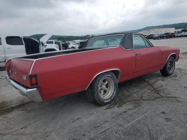 1D80J2K602134 - 1972 CHEVROLET EL CAMINO RED photo 3