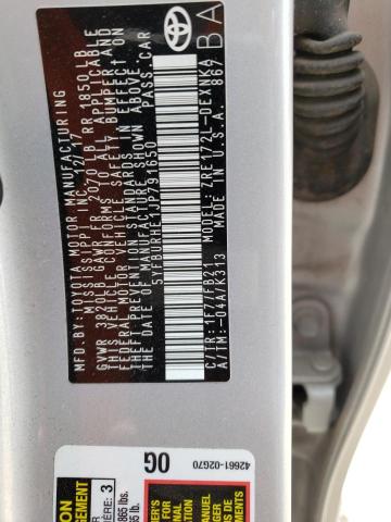 5YFBURHE1JP791650 - 2018 TOYOTA COROLLA L SILVER photo 12