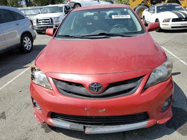 2T1BU4EEXCC807063 - 2012 TOYOTA COROLLA BASE წითელი ფოტო 5