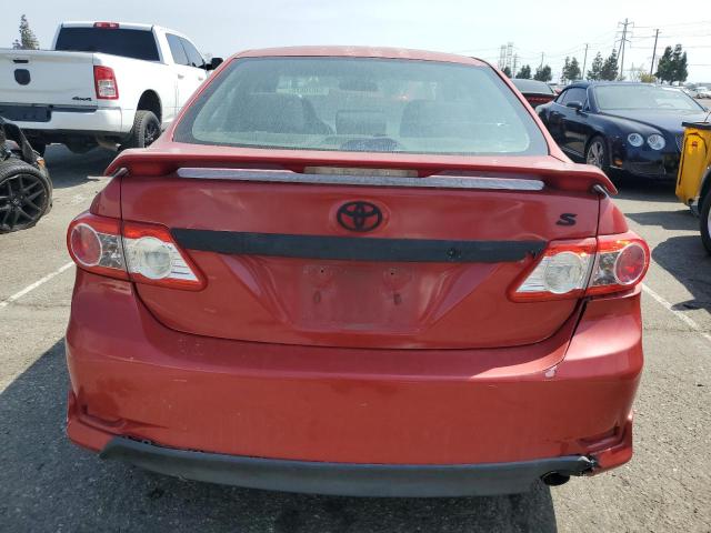 2T1BU4EEXCC807063 - 2012 TOYOTA COROLLA BASE წითელი ფოტო 6