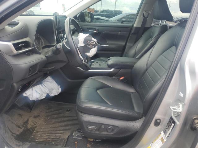 5TDGZRAH3NS541805 - 2022 TOYOTA HIGHLANDER XLE Сріблястий фото 7