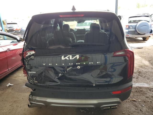 5XYP6DHC1NG242851 - 2022 KIA TELLURIDE S BLACK photo 6