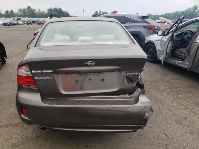 4S3BL616197233895 - 2009 SUBARU LEGACY 2.5I BROWN photo 6