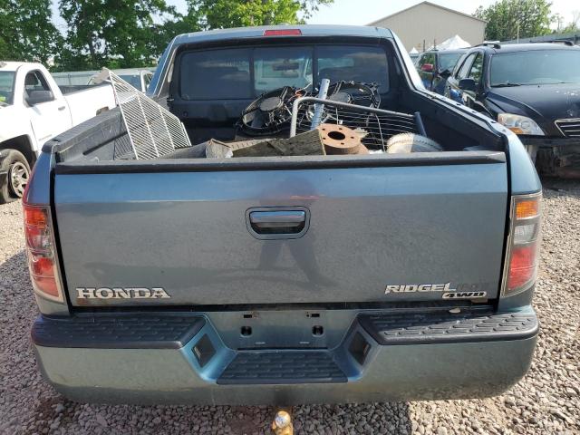 2HJYK16516H550197 - 2006 HONDA RIDGELINE RTL BLUE photo 6