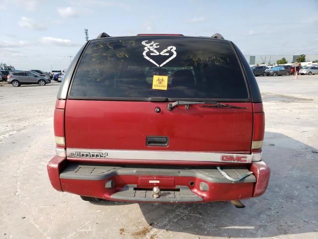 1GKCS13W9X2559210 - 1999 GMC JIMMY RED photo 6