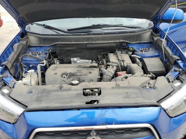 4A4AR4AU0FE041106 - 2015 MITSUBISHI OUTLANDER SE BLUE photo 11