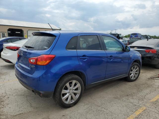 4A4AR4AU0FE041106 - 2015 MITSUBISHI OUTLANDER SE BLUE photo 3