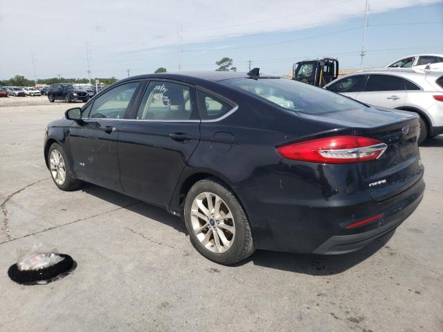 3FA6P0LU1KR121889 - 2019 FORD FUSION SE BLACK photo 2