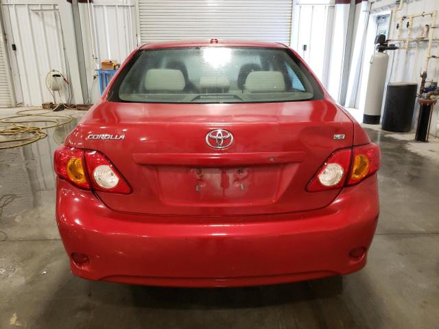 1NXBU4EE0AZ242933 - 2010 TOYOTA COROLLA BASE RED photo 6