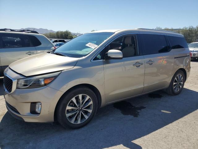 KNDMC5C18F6080731 - 2015 KIA SEDONA EX TAN photo 1