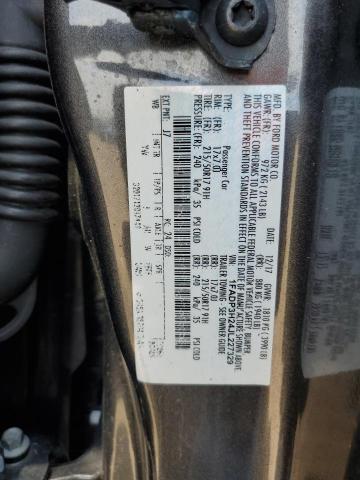 1FADP3H24JL227329 - 2018 FORD FOCUS SEL CHARCOAL photo 12