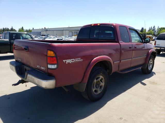 5TBBT4817YS099888 - 2000 TOYOTA TUNDRA ACCESS CAB LIMITED BURGUNDY photo 3