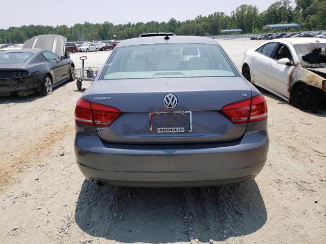 1VWBH7A33CC053620 - 2012 VOLKSWAGEN PASSAT SE GRAY photo 6