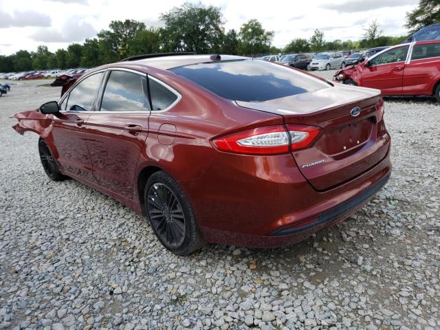 3FA6P0HD7ER275259 - 2014 FORD FUSION SE ORANGE photo 2