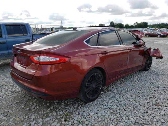 3FA6P0HD7ER275259 - 2014 FORD FUSION SE ORANGE photo 3