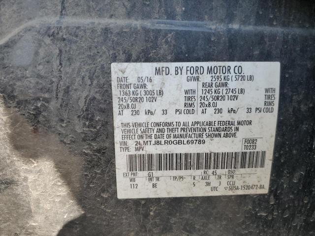 2LMTJ8LR0GBL69789 - 2016 LINCOLN MKX RESERVE 黑色 照片 13