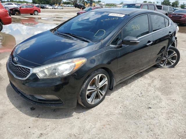 KNAFZ4A85F5365729 - 2015 KIA FORTE EX BLACK photo 1