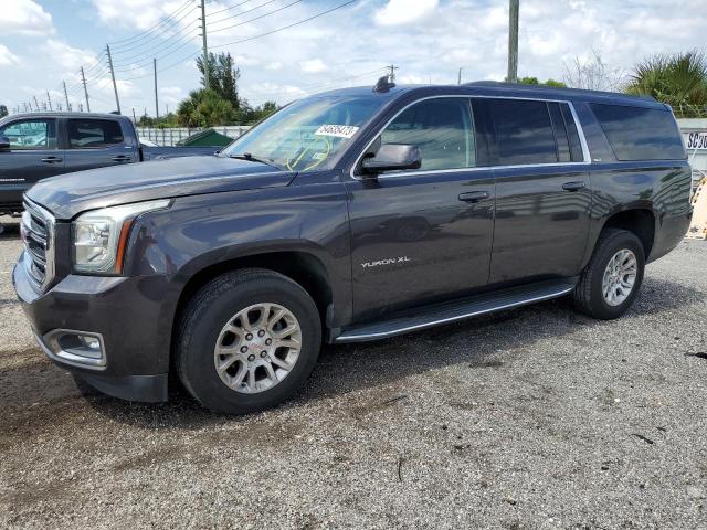 1GKS2GKC5HR177447 - 2017 GMC YUKON XL K1500 SLT GRAY photo 1