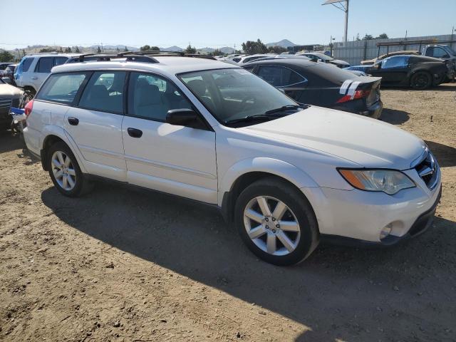 4S4BP61C397321322 - 2009 SUBARU OUTBACK 2.5I WHITE photo 4