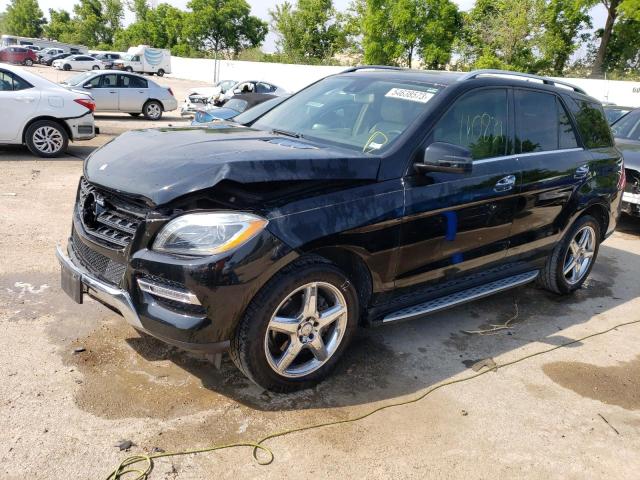 4JGDA5HB5EA350268 - 2014 MERCEDES-BENZ ML 350 4MATIC BLACK photo 1