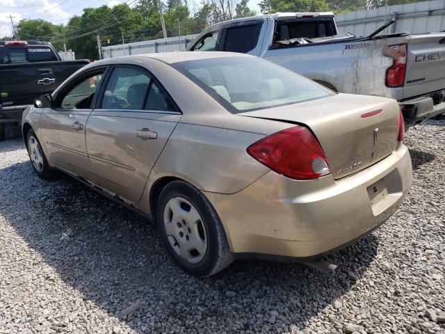 1G2ZF58BX74149273 - 2007 PONTIAC G6 VALUE LEADER GOLD photo 2