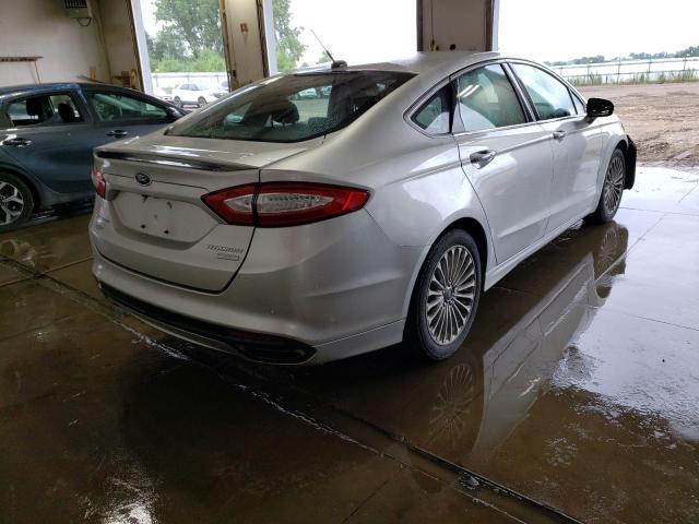 3FA6P0K9XFR161763 - 2015 FORD FUSION TITANIUM SILVER photo 4