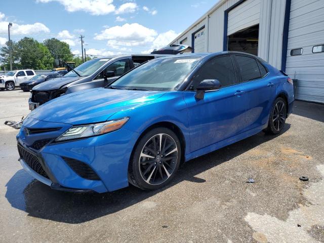 4T1B61HK7KU286438 - 2019 TOYOTA CAMRY XSE BLUE photo 1