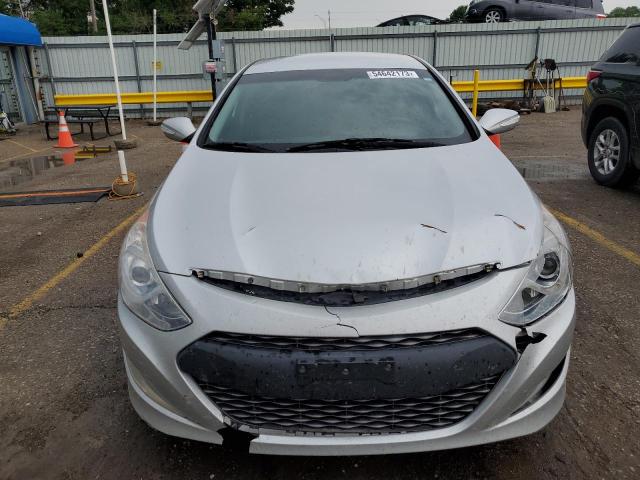 KMHEC4A42FA134996 - 2015 HYUNDAI SONATA HYBRID SILVER photo 5