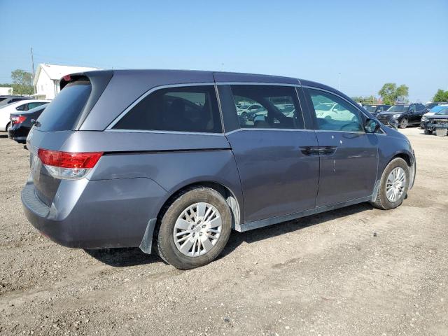 5FNRL5H25FB106942 - 2015 HONDA ODYSSEY LX GRAY photo 3