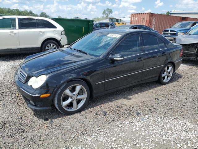 WDBRF40J65F572781 - 2005 MERCEDES-BENZ C 230K SPORT SEDAN BLACK photo 1