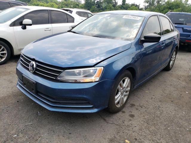 3VW2K7AJ8FM251497 - 2015 VOLKSWAGEN JETTA BASE Mavi foto 1