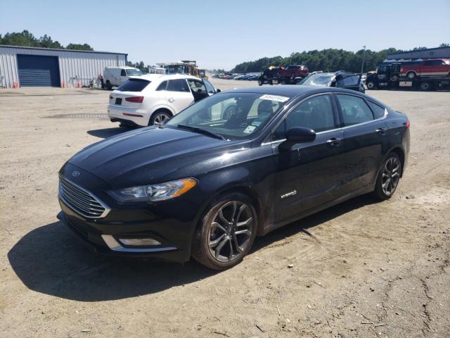 3FA6P0LUXJR241866 - 2018 FORD FUSION SE HYBRID BLACK photo 1