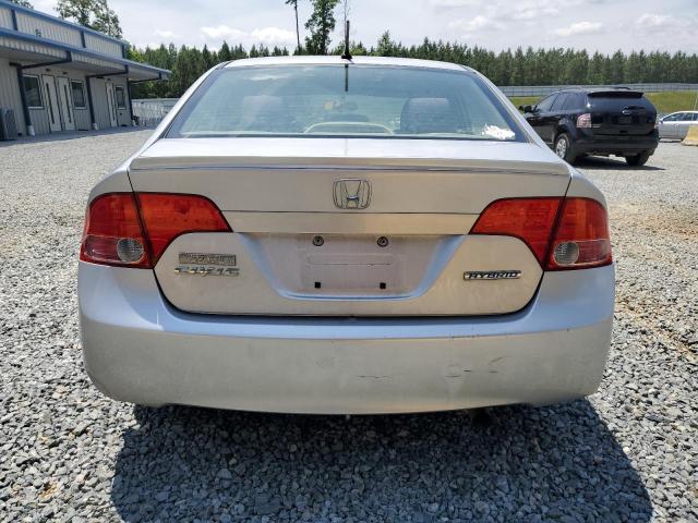 JHMFA36298S018576 - 2008 HONDA CIVIC HYBRID SILVER photo 6